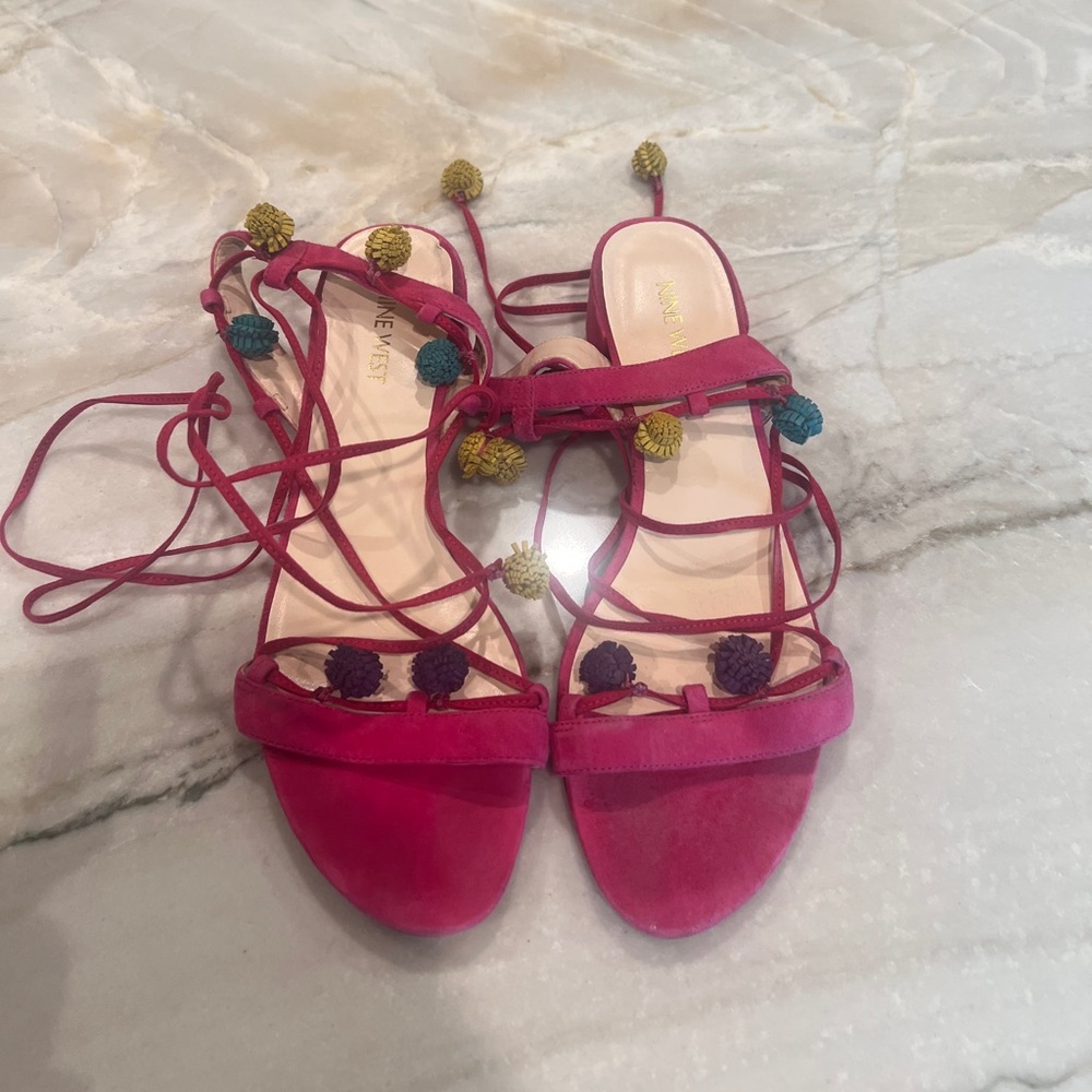 Nine West lace up sandals